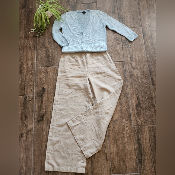 Vintage 90’s Laura Ashley wide leg linen pants - Picture 9 of 9